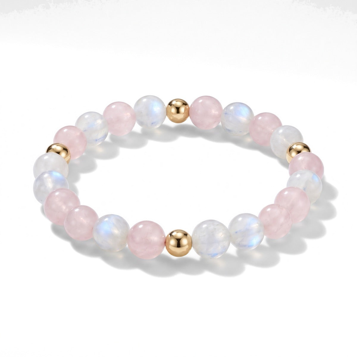 The Devotion — Love Bracelet · Rose Quartz & Moonstone