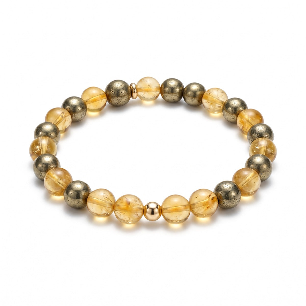 The Alchemist, citrine & pyrite bracelet