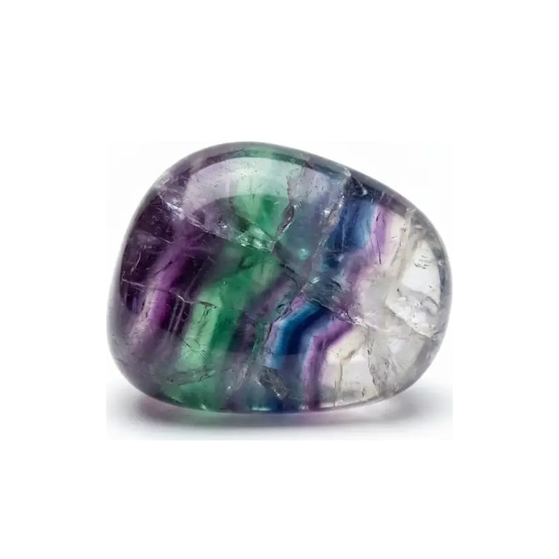 Fluorite tumbled stone