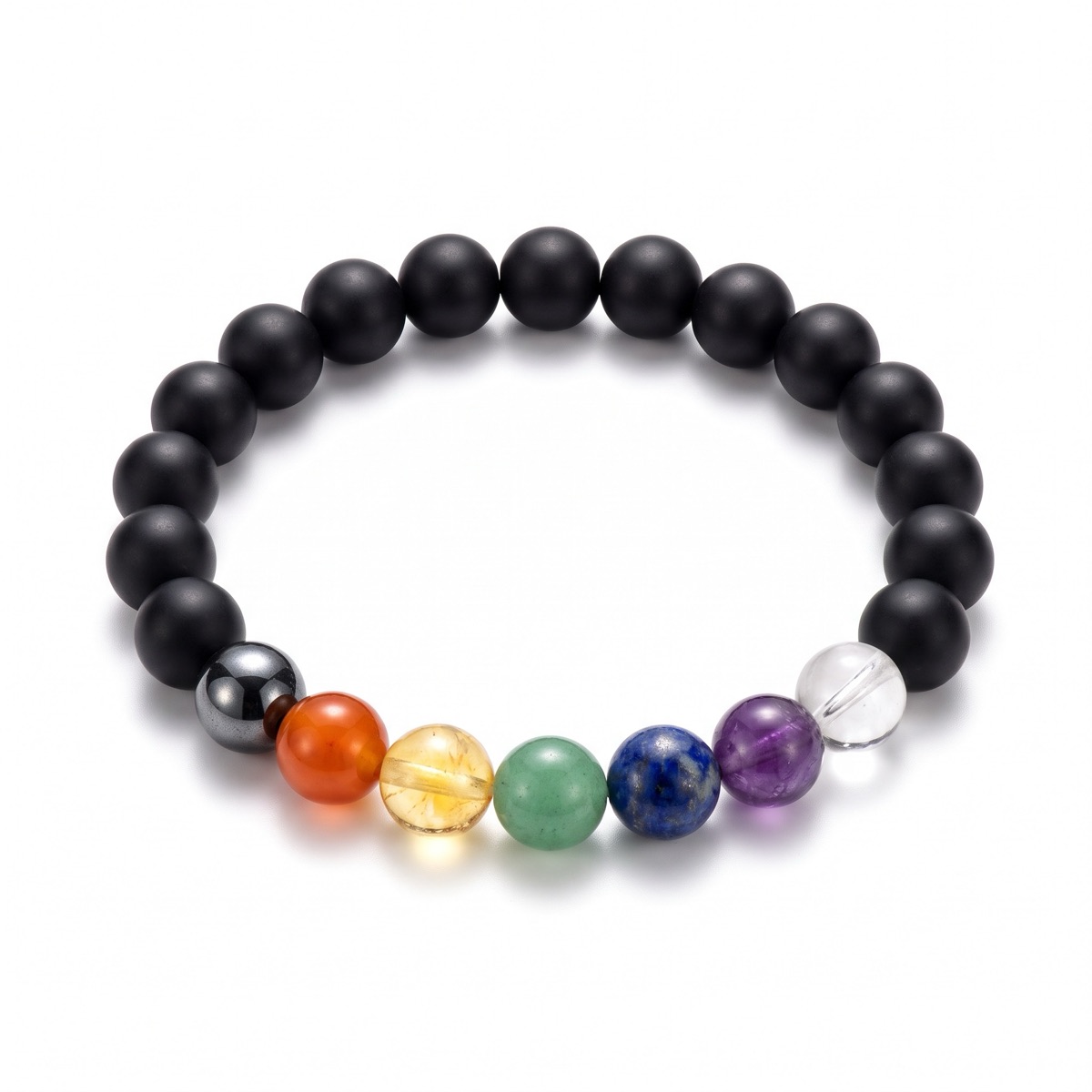The Seven — Chakra Bracelet · Seven Stones, Root to Crown